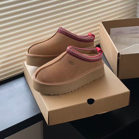 Ugg Tazz Platform Slippers Chestnut - Picture 3 of 8